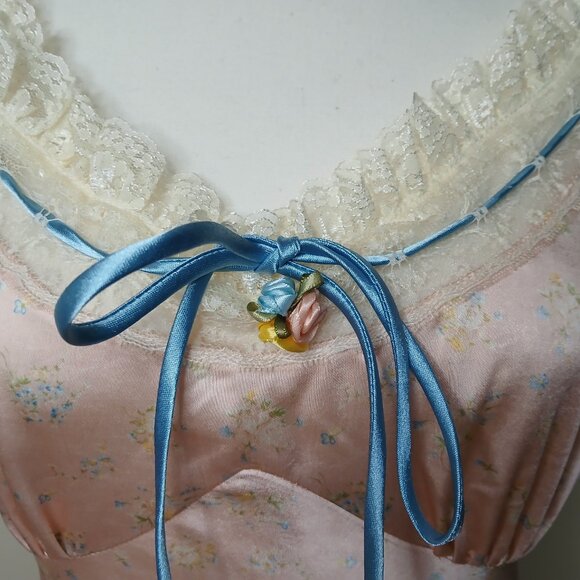 Soft Pink Lace-Trim Maxi Dress By Lacemade - Picture 8 of 14